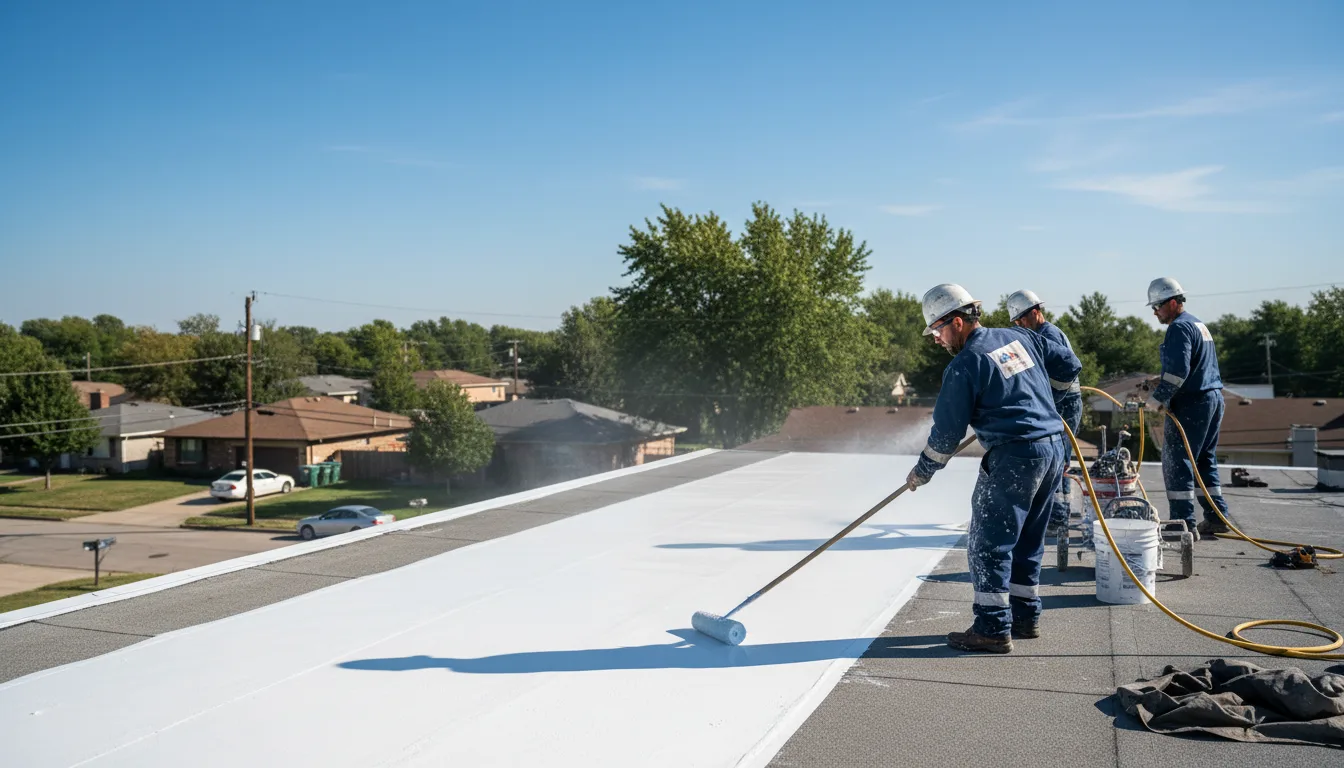 Commercial roof coating in Manvel, ND near me